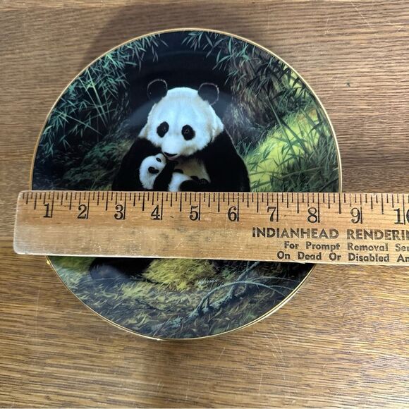 W.S. GEORGE 1988 COLLECTOR PLATE "The Panda" BY WILL NELSON BRADEX #84-G20-15.1 - Picture 2 of 3